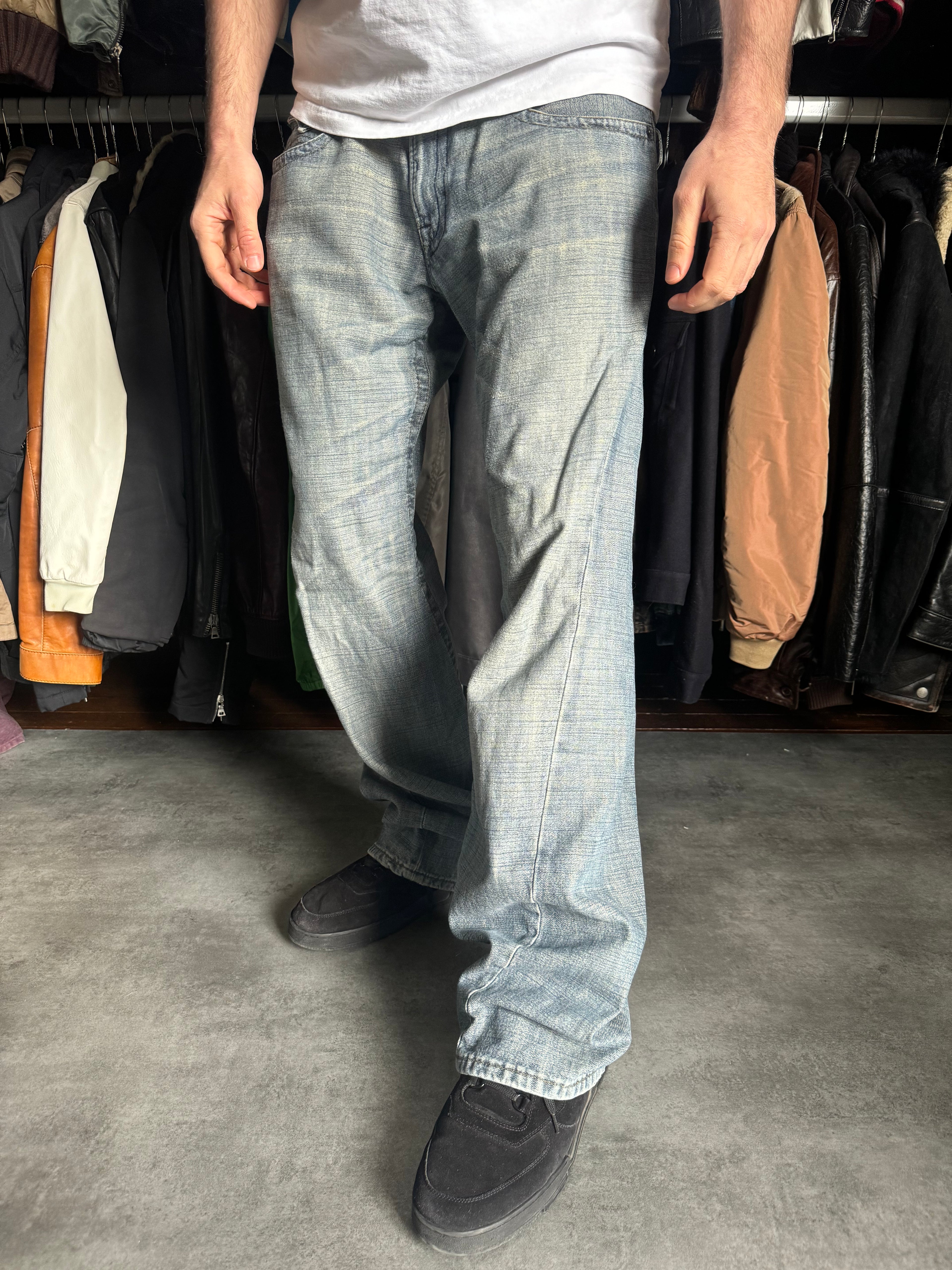 2000s Armani Relaxed Large Straight Jeans (XL) - 3