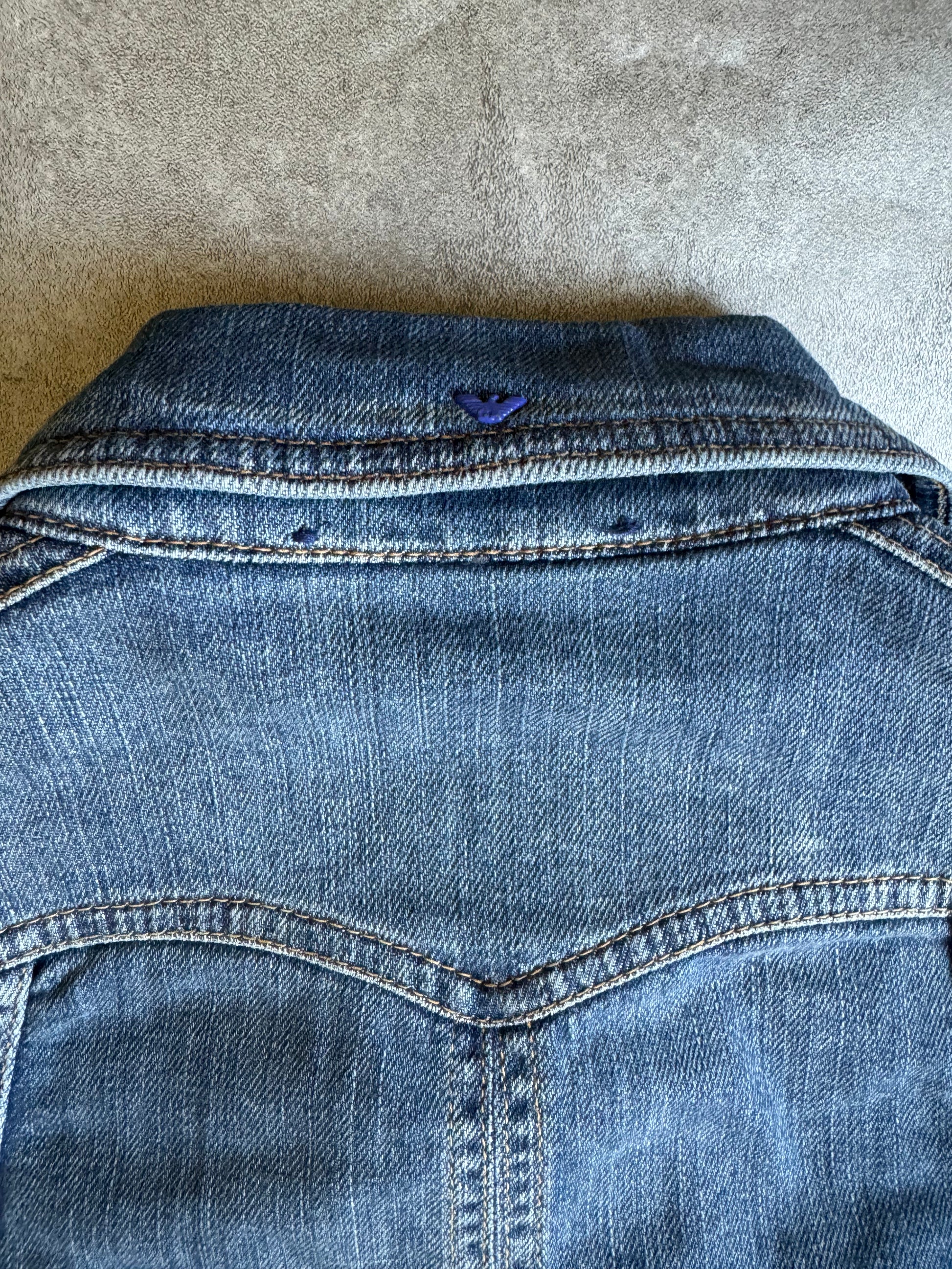 2000s Armani Denim Jacket with Detachable Arms (XS) - 4