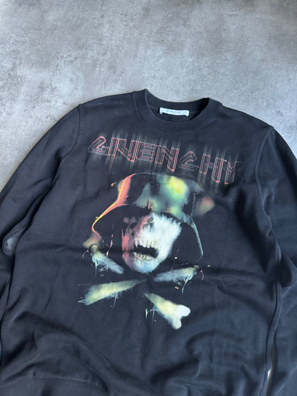 AW2016 Givenchy Cuban Army Skull Soldier Black Sweater by Riccardo Tisci (M) - 6