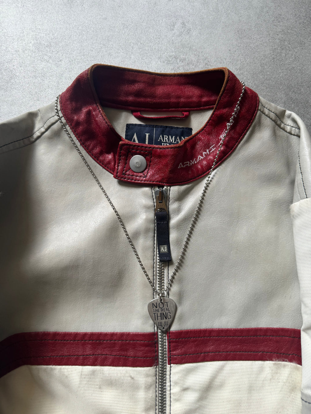 2000s Marithé + François Girbaud Guitar Pick Silver Necklace (OS) - 4