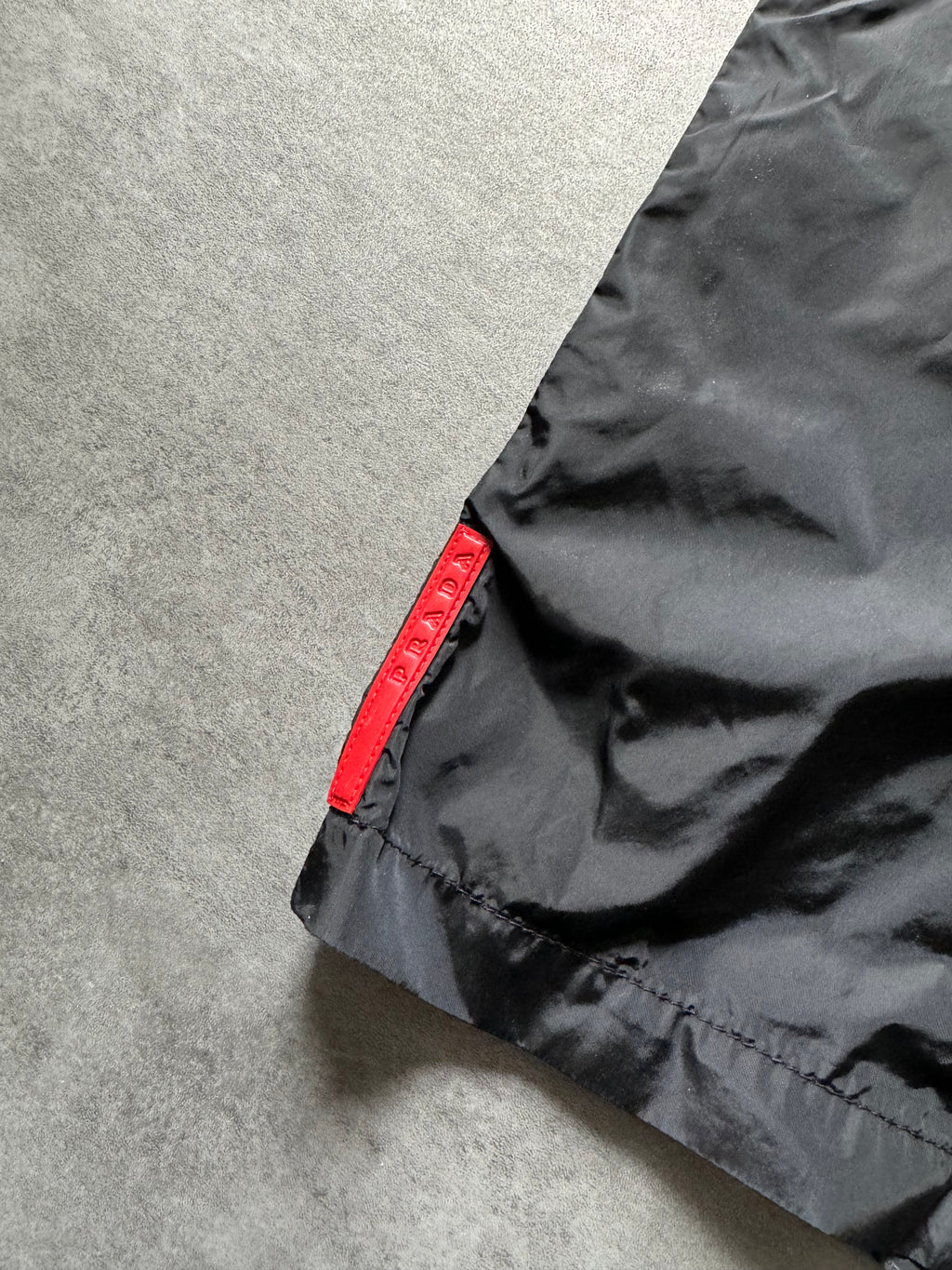 AW2005 Prada Linea Rossa Nylon Black Soft Pants (M) - 10