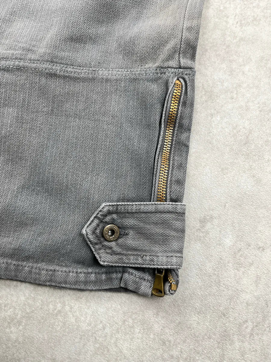 AW2003 Dolce & Gabbana Grey Denim Cargo Zip Cuff Jeans wZRMOMXY 9
