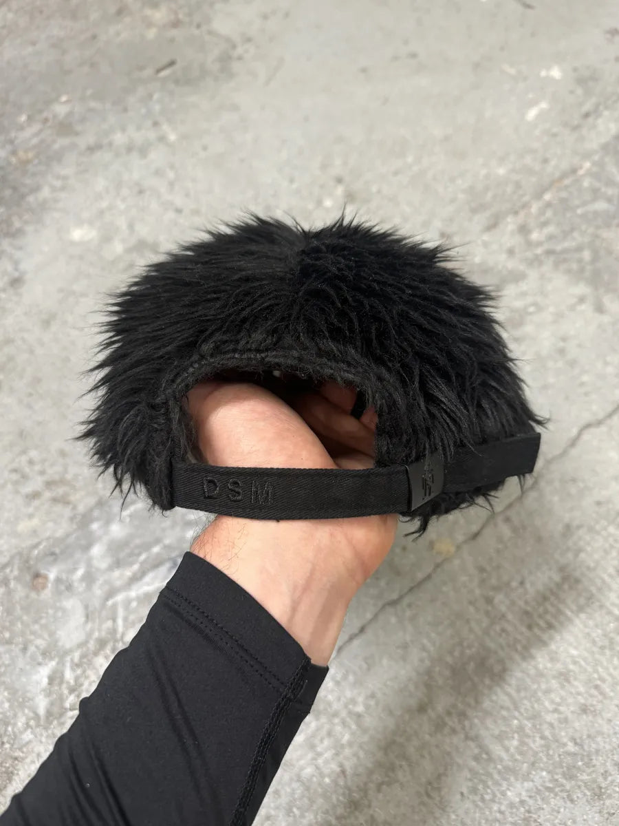 Walter Van Beirendonck Black Plushed Wild Cap (OS) gtLfSrb 4