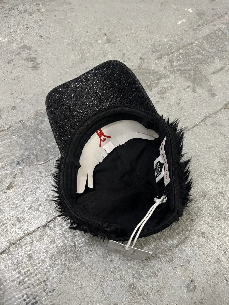 Walter Van Beirendonck Black Plushed Wild Cap – Dolce Vita Hub