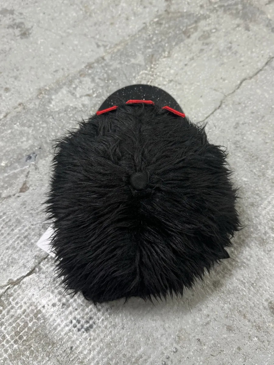 Walter Van Beirendonck Black Plushed Wild Cap (OS) gtLfSrb 7