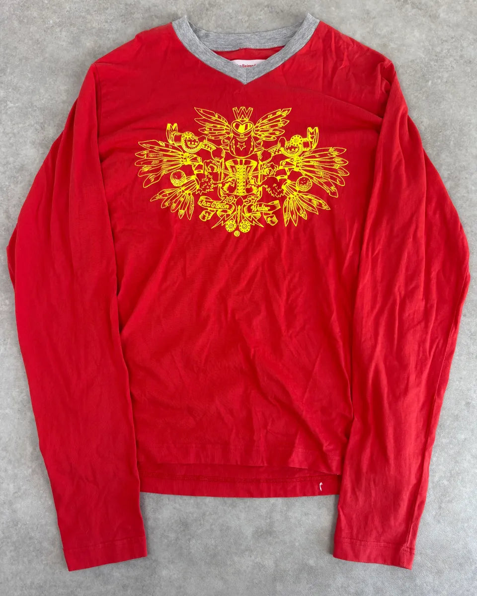 Walter Van Beirendonck Red Eagle Longsleeve mUmchRh 0
