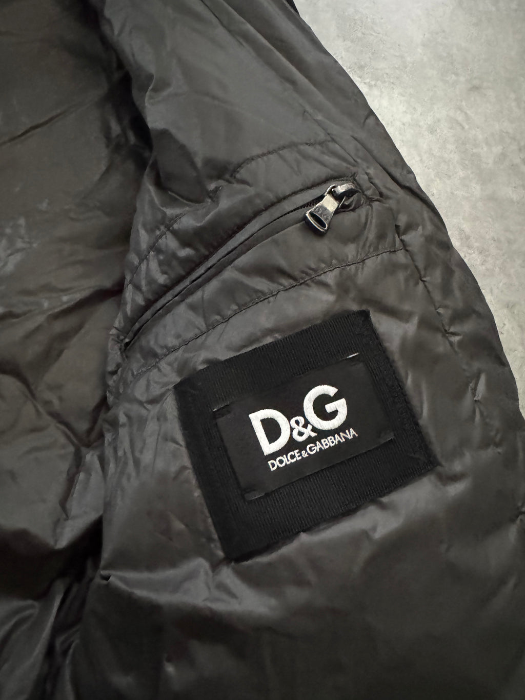 2000s Dolce & Gabbana Multi Zips Avant Garde Grey Astro Bomber Jacket (L) - 6