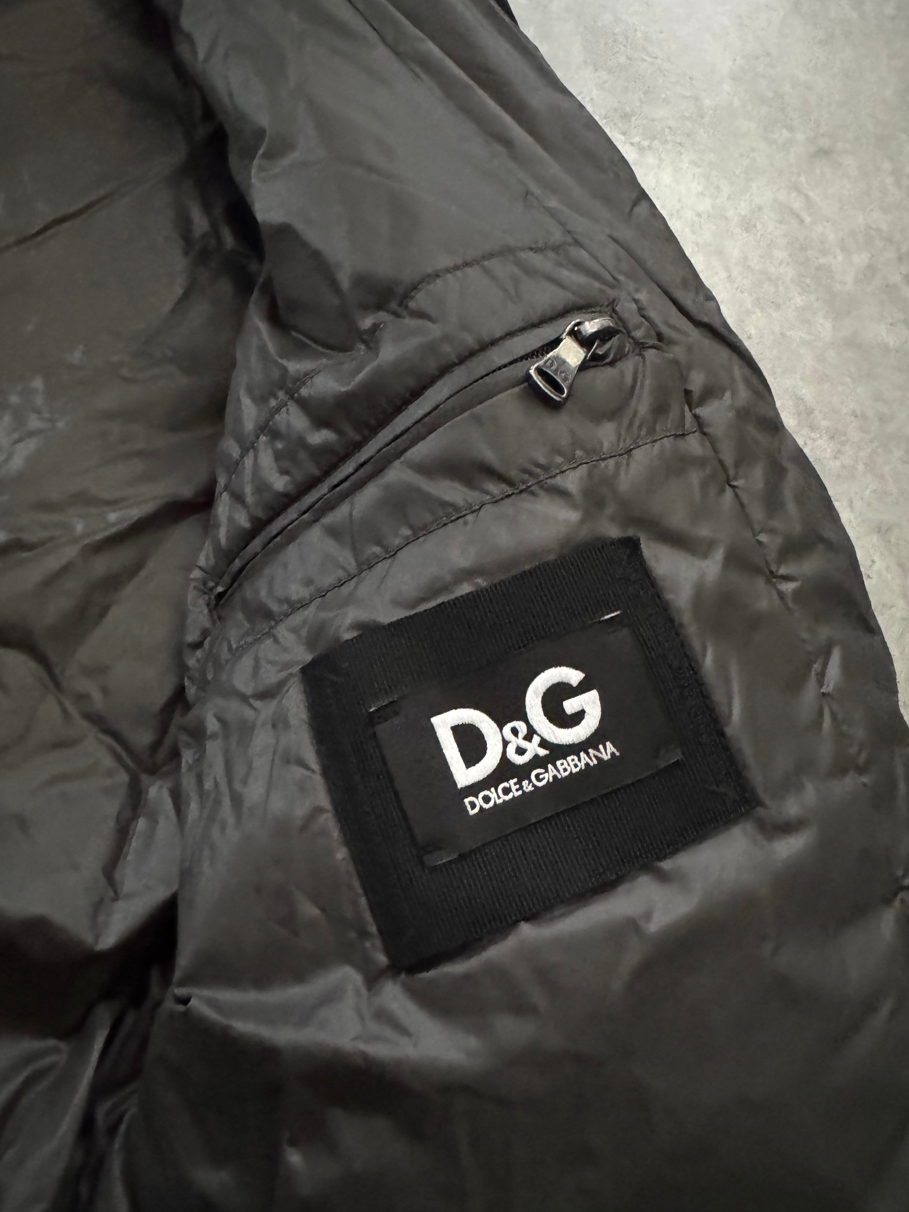 2000s Dolce & Gabbana Multi Zips Avant Garde Grey Astro Bomber Jacket (L) - 6