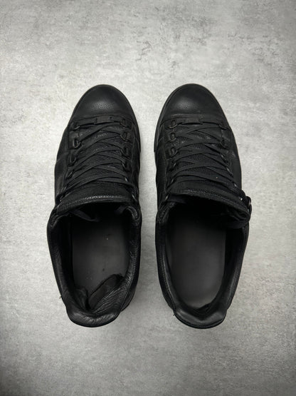 Balenciaga Arena Black Low Pure Leather Shoes (43) - 7