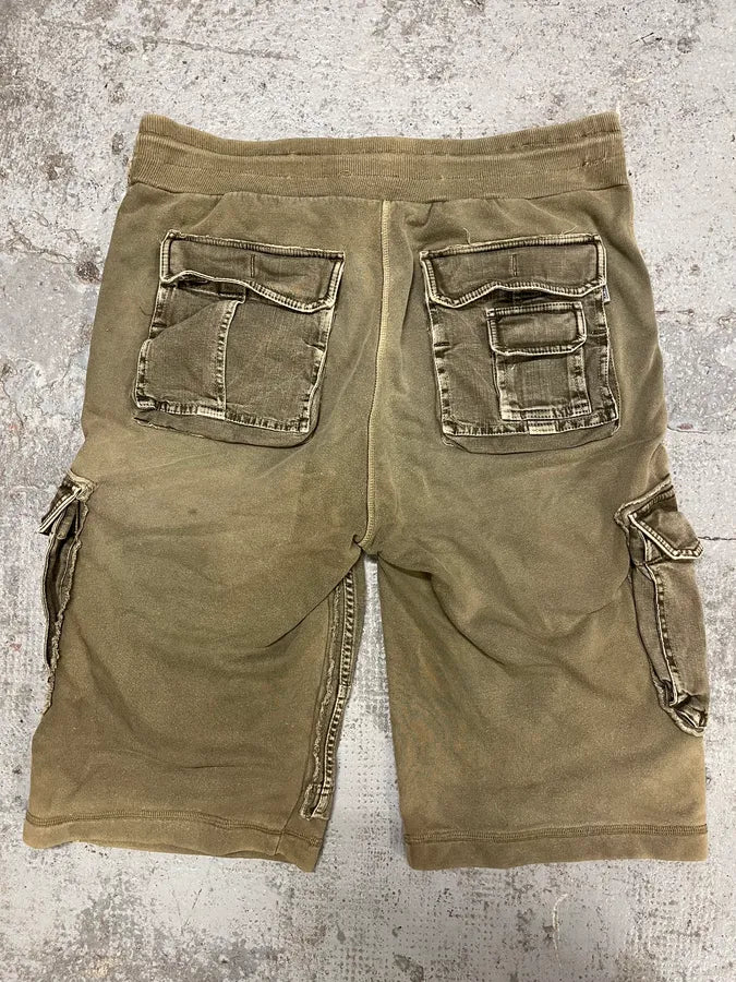FW2004 Dolce & Gabbana Cargo Olive Multi Pockets Bermuda Short jeRcmWn 6
