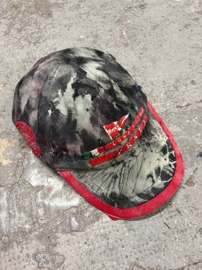 2000s Prada Luna Rossa Graffitti Handmade Cap (M) uzSwSRJ 3