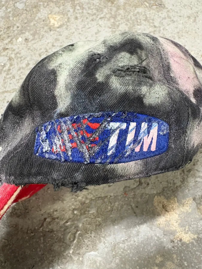 2000s Prada Luna Rossa Graffitti Handmade Cap (M) uzSwSRJ 5
