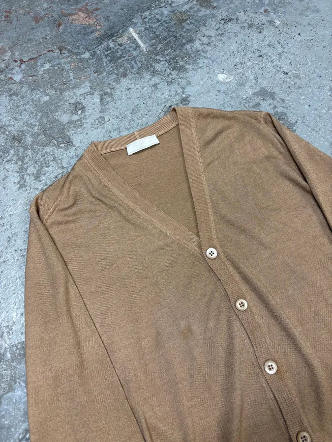 AW2011 Prada Camel Wool & Silk Cardigan XMseHUy 4