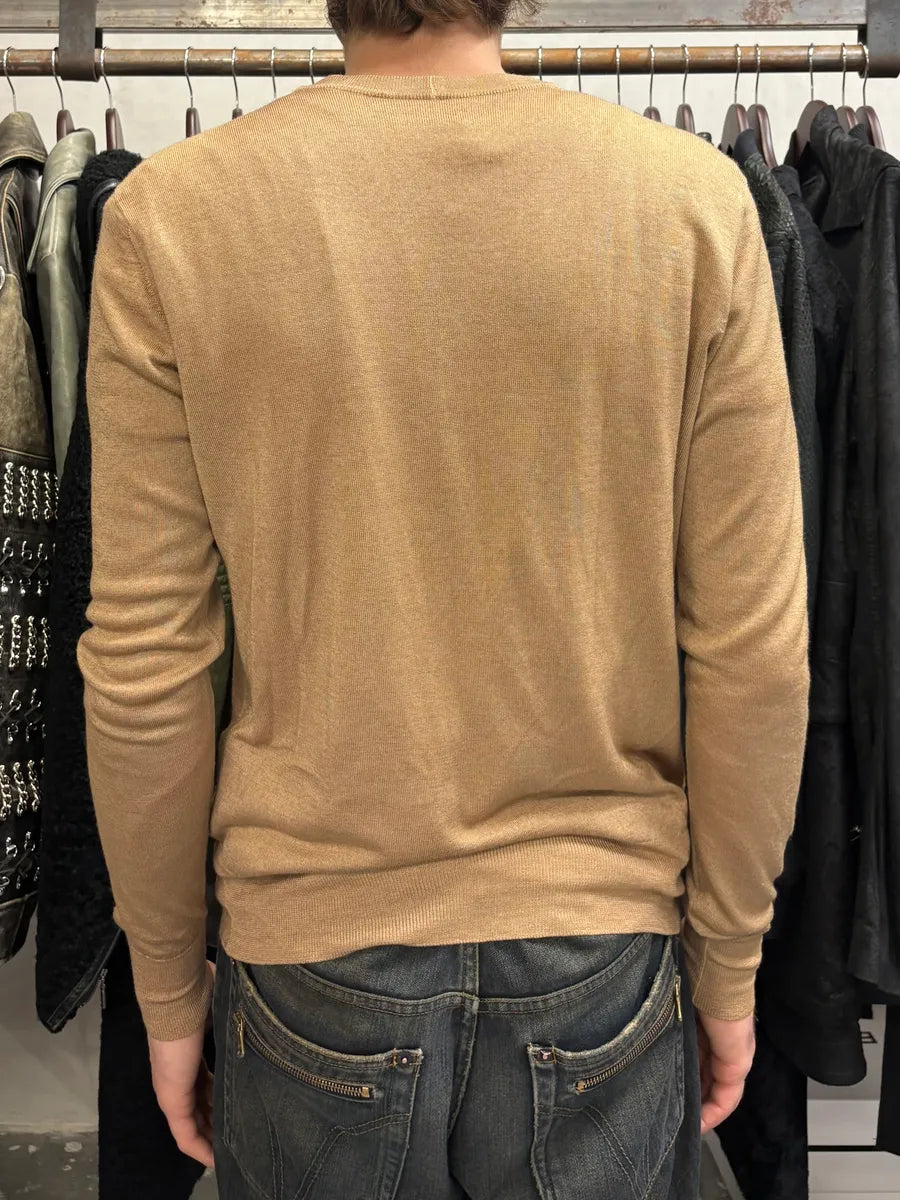 AW2011 Prada Camel Wool & Silk Cardigan XMseHUy 2