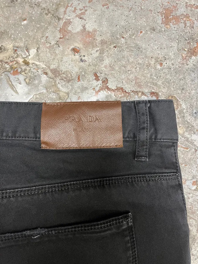 2000s Prada Black Straight Pants (S) KqaZAvK 8