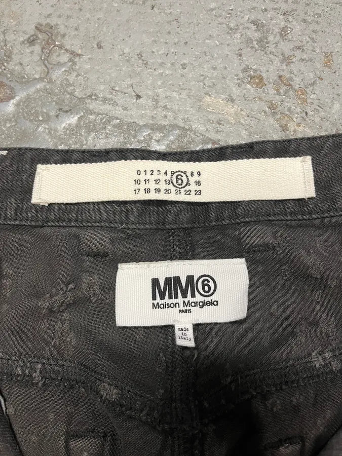 SS2021 Maison Margiela Grey Distressed Holes Straight Jeans dHxvTwr 8