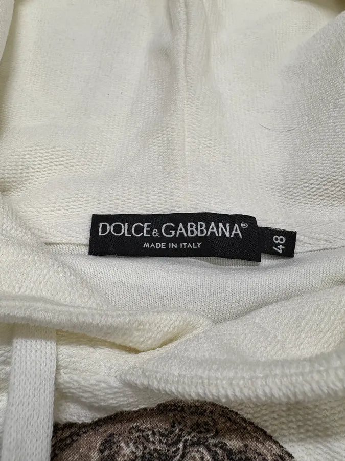 SS2014 Dolce & Gabbana White Coin Hoodie APjzwUB 8