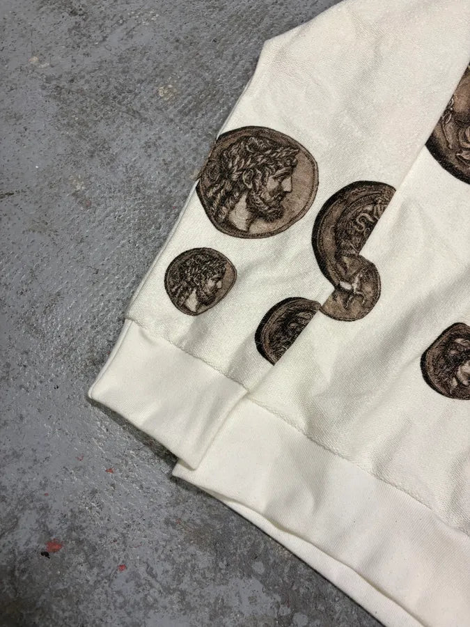 SS2014 Dolce & Gabbana White Coin Hoodie APjzwUB 7