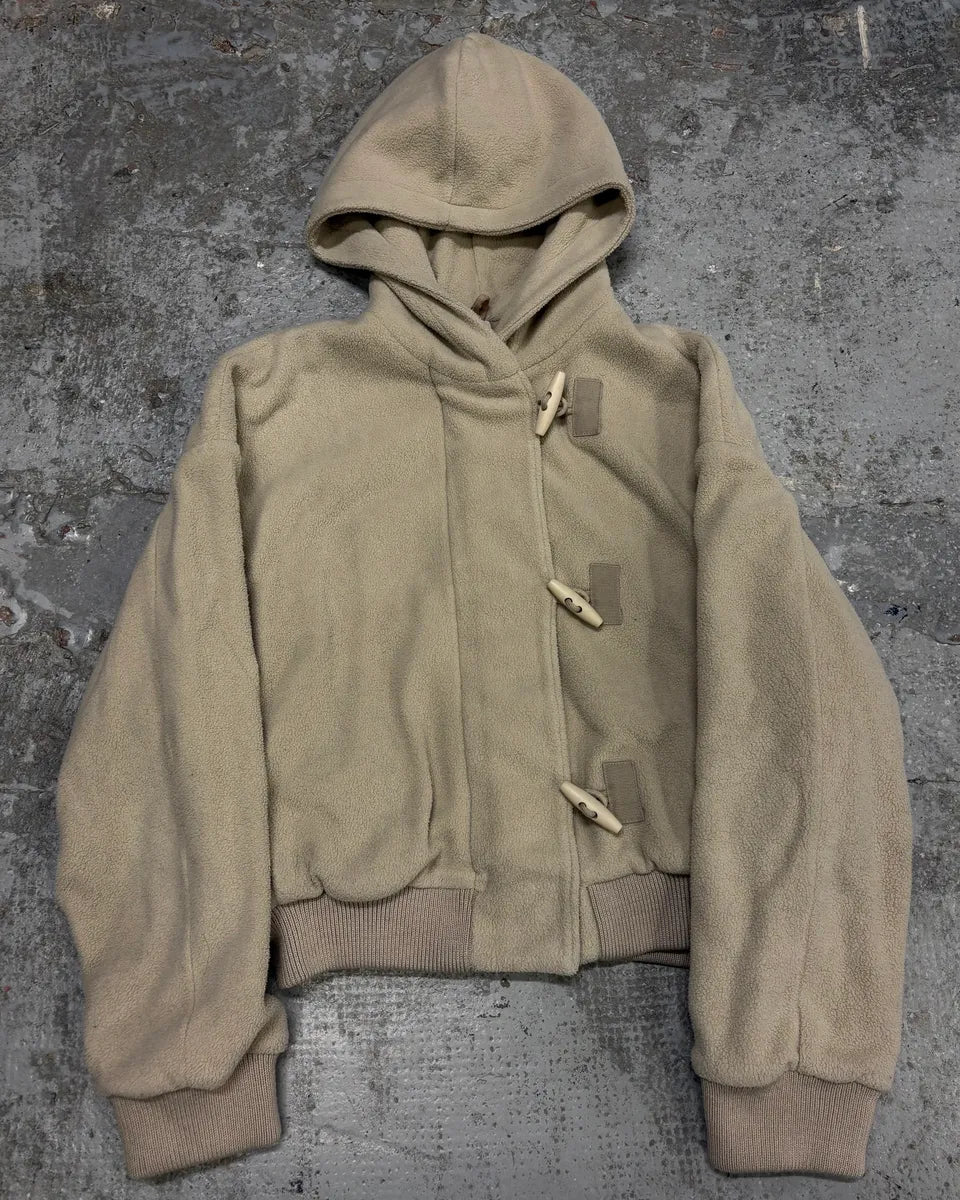 Maison Martin Margiela MM6 Beige Duffle Coat Hooded Jacket aoftmXR 0