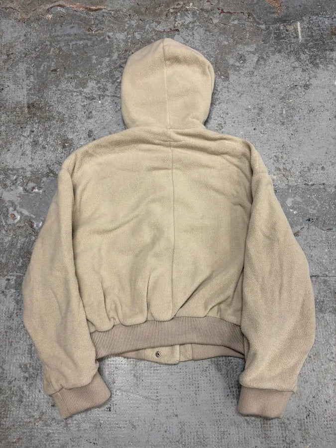 Maison Martin Margiela MM6 Beige Duffle Coat Hooded Jacket aoftmXR 3