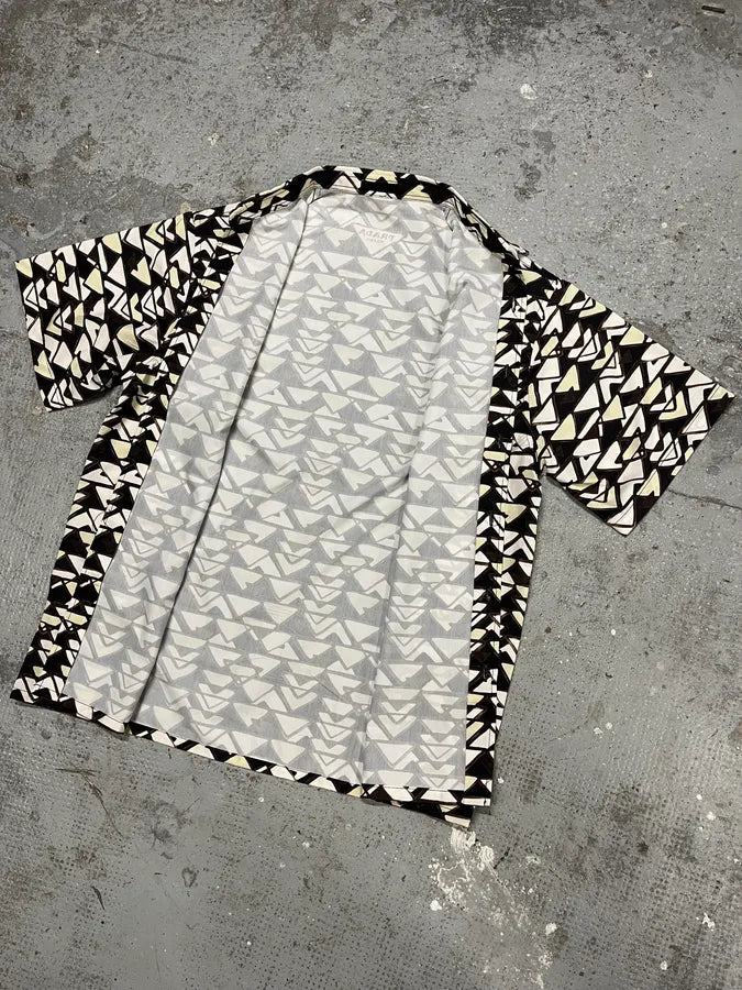 SS2019 Prada Milano Propaganda Short Sleeves Summer Shirt SDTflRp 4