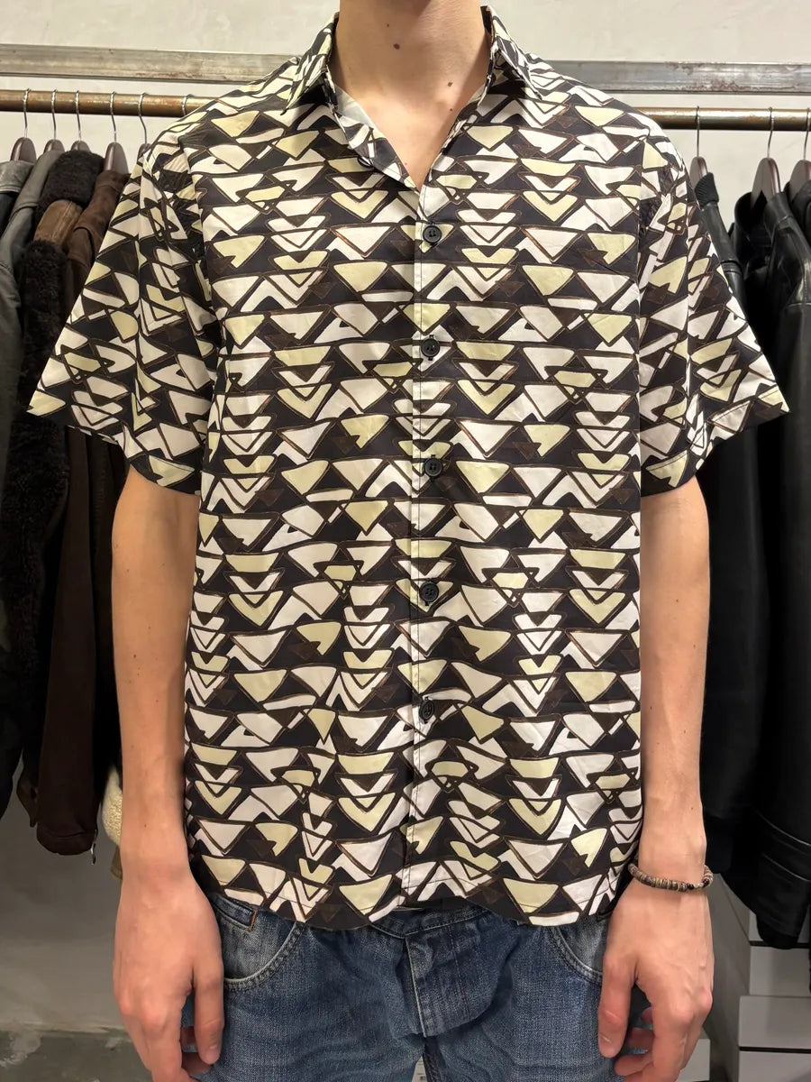 SS2019 Prada Milano Propaganda Short Sleeves Summer Shirt SDTflRp 1