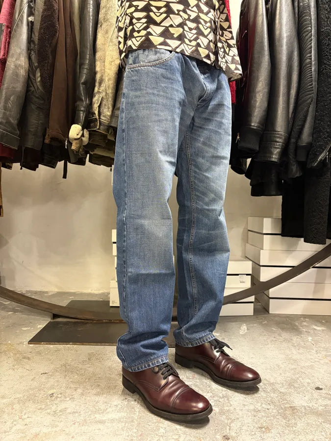 2000s Dolce & Gabbana Blue Regular Denim Jeans zzHqCuD 2