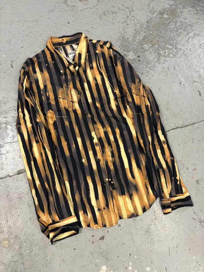 2000s Moschino Lights Lines Shirt EByNTvH 3