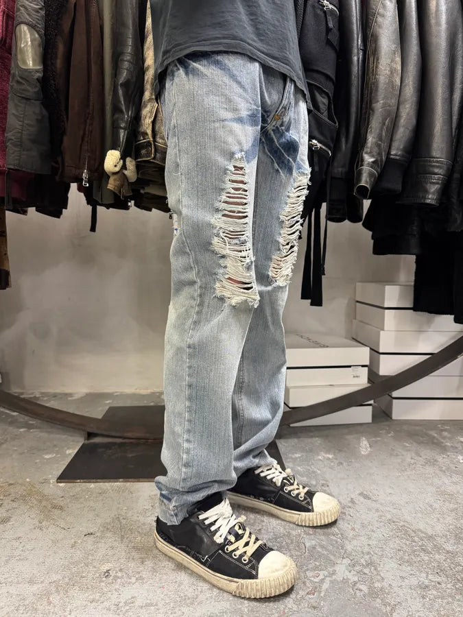 2000s Dolce & Gabbana Distressed Denim Jeans axXBNxu 1