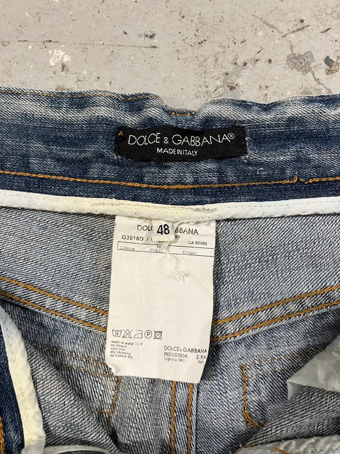 2000s Dolce & Gabbana Distressed Denim Jeans axXBNxu 9