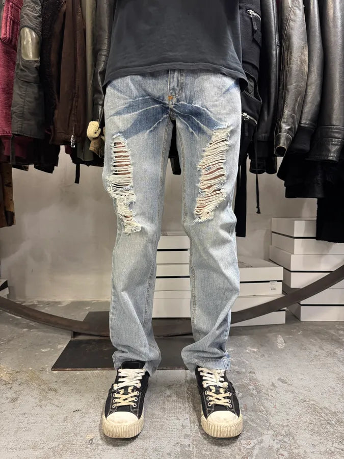 2000s Dolce & Gabbana Distressed Denim Jeans axXBNxu 3