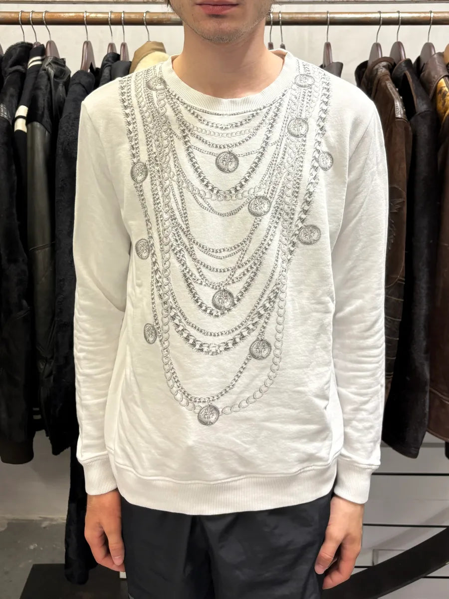 2000s Cavalli Multi Necklace White Avant-Garde Sweater aLqhbFG 1