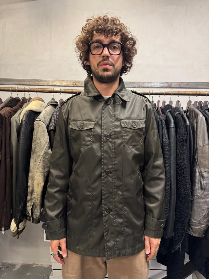 AW2008 Prada Nylon Cargo Brown Jacket urGFBFi 1