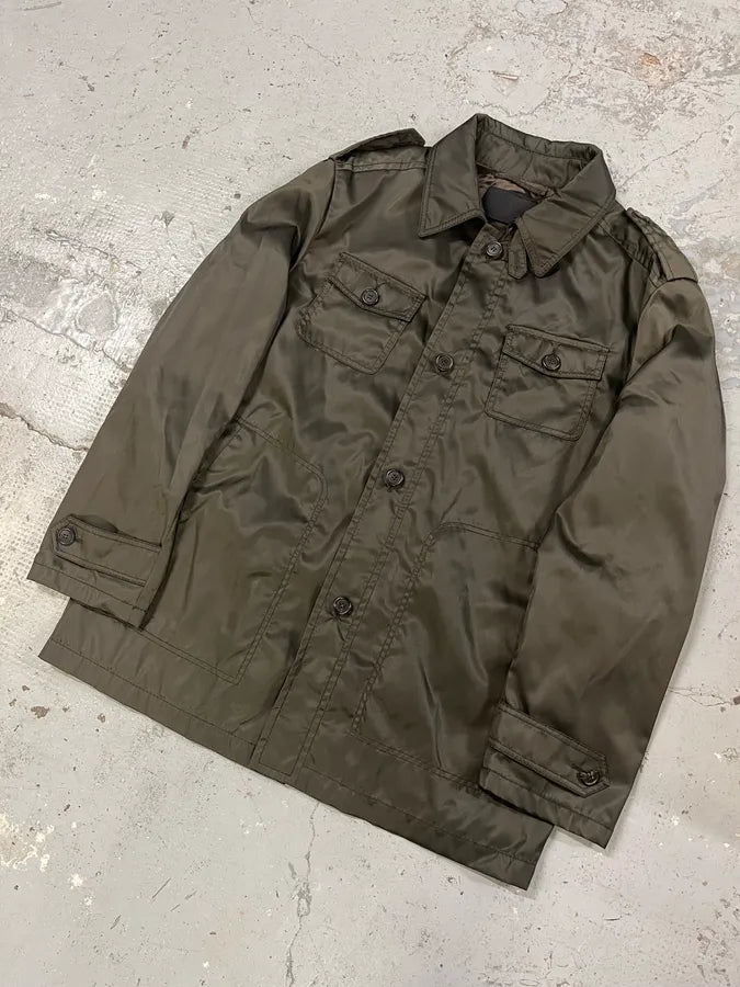 AW2008 Prada Nylon Cargo Brown Jacket urGFBFi 3