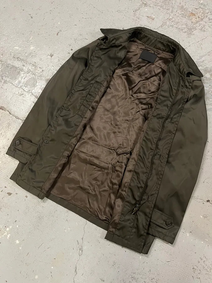 AW2008 Prada Nylon Cargo Brown Jacket urGFBFi 4