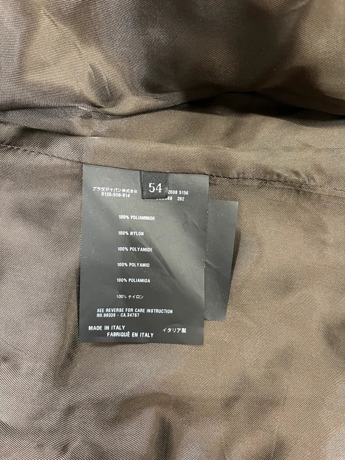 AW2008 Prada Nylon Cargo Brown Jacket urGFBFi 8
