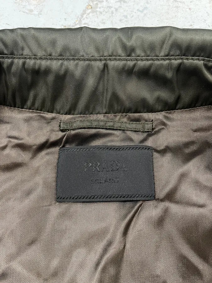 AW2008 Prada Nylon Cargo Brown Jacket urGFBFi 7