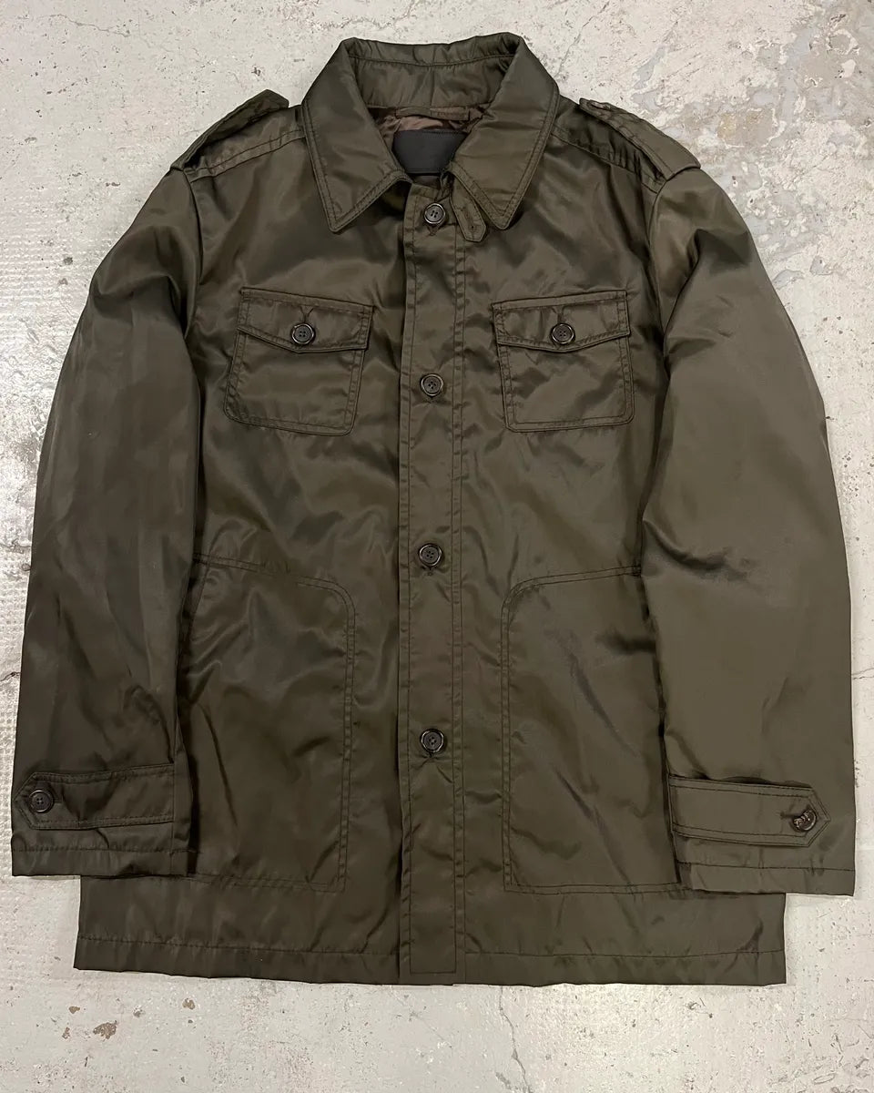 AW2008 Prada Nylon Cargo Brown Jacket urGFBFi 0