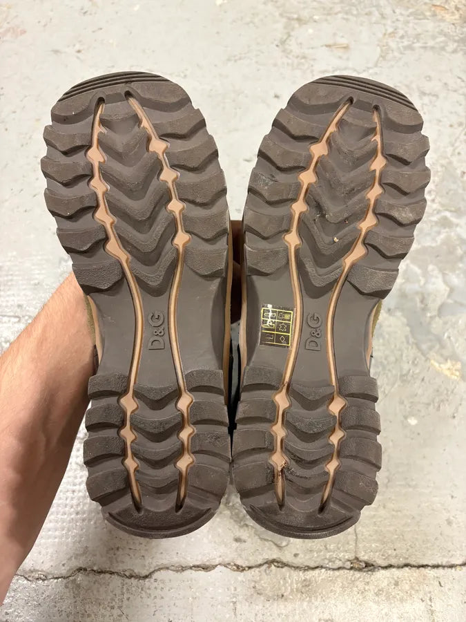 FW2010 Dolce & Gabbana Olive Moutain Beige High Shoes bpFveXW 8