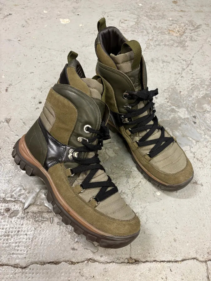 FW2010 Dolce & Gabbana Olive Moutain Beige High Shoes bpFveXW 5