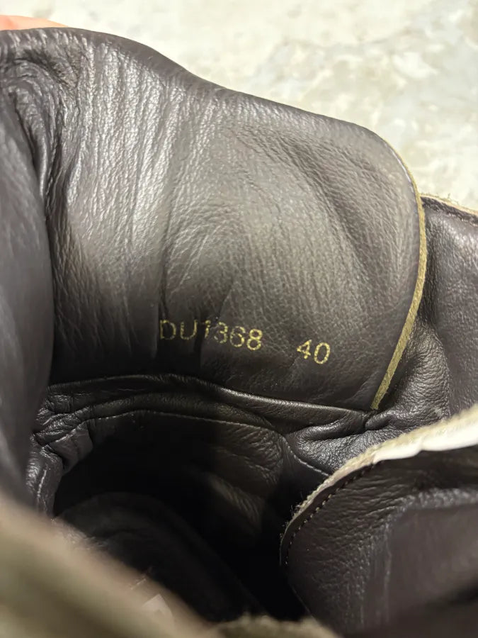 FW2008 Dolce & Gabbana Olive Moutain Beige High Shoes bpFveXW 8