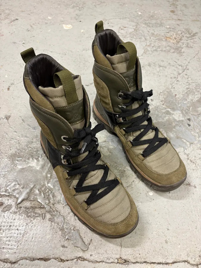 FW2010 Dolce & Gabbana Olive Moutain Beige High Shoes bpFveXW 4