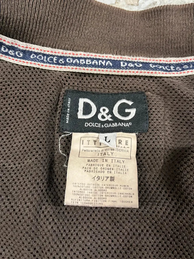 SS2003 Dolce & Gabbana Brown Cargo Combat Bomber Jacket xBbcHHW 8