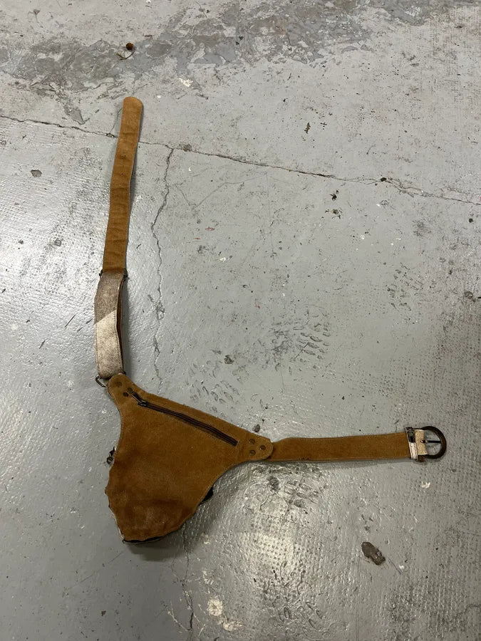 Western Beige Pony Hair Embellished Leather Belt UxqqnxW 11