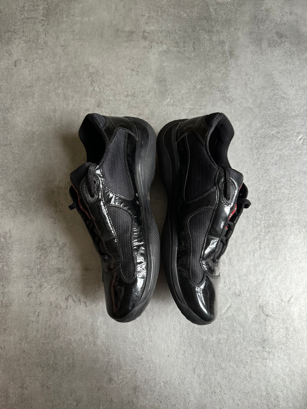 Prada America's Cup Black Satin Leather (44,5) - 6