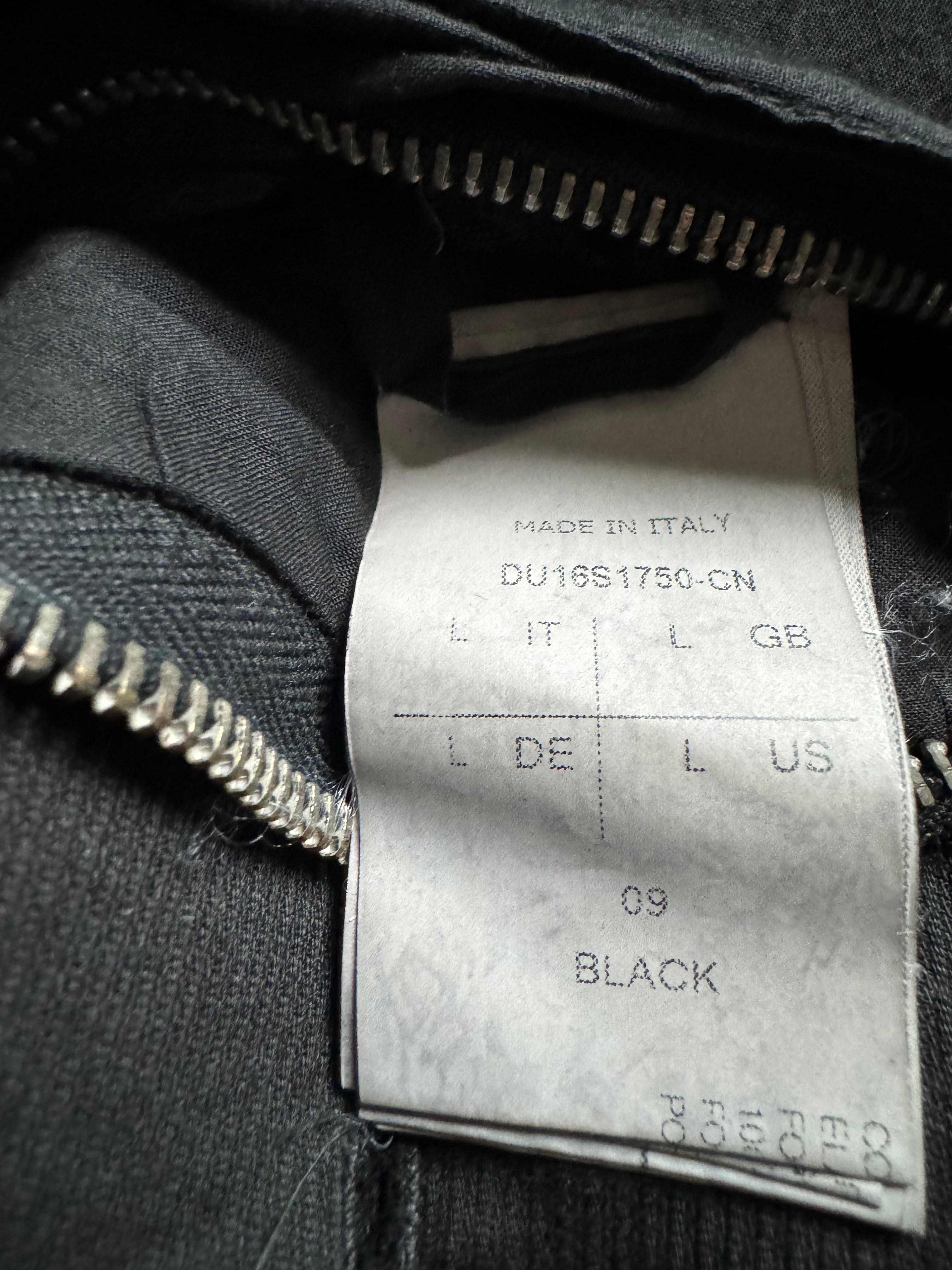 SS2016 Rick Owens Slave Asymmetrical Black Ninja Jacket (M) - 8