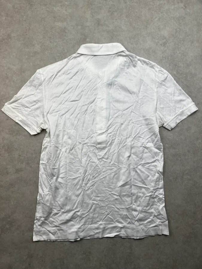 2010s Gucci White Minimalist Buttoned Polo Shirt EtBKUzq 3