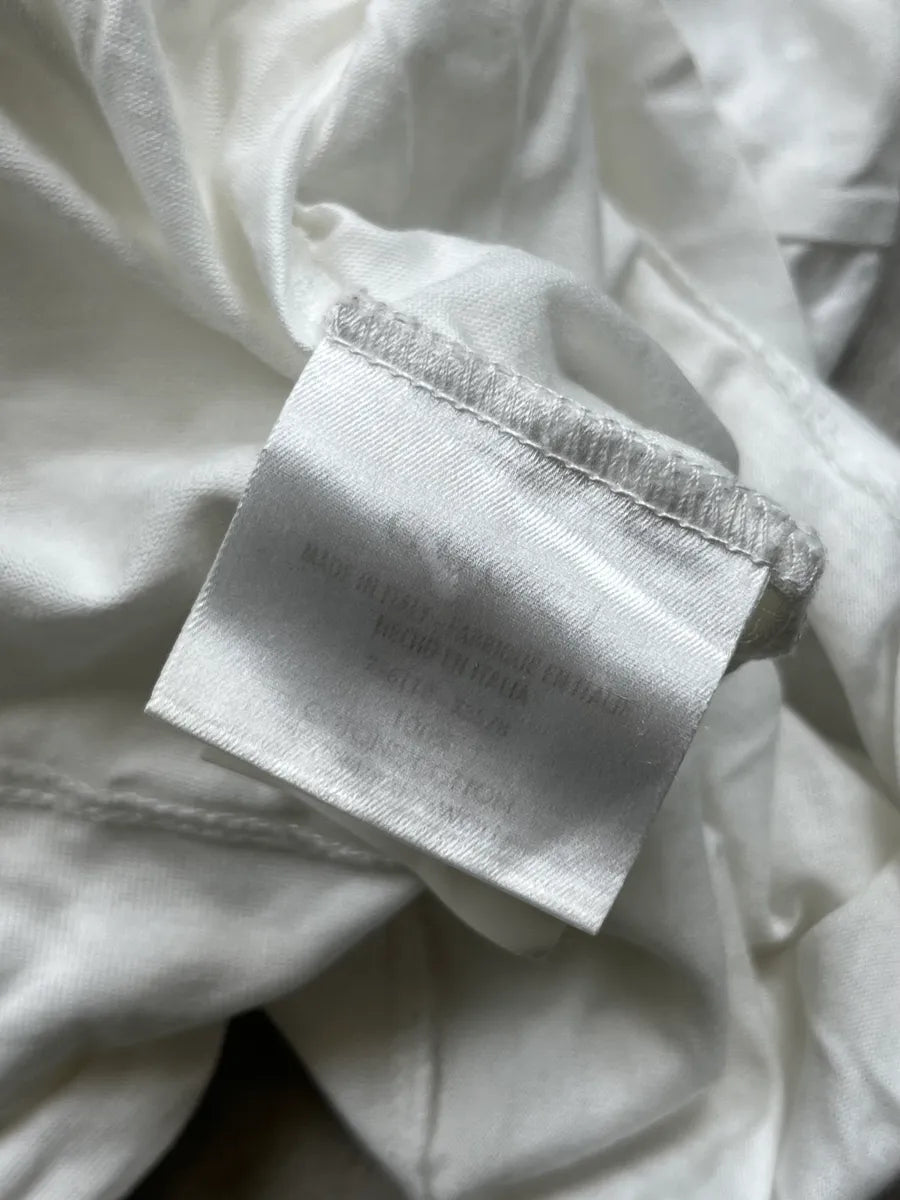 2010s Gucci White Minimalist Buttoned Polo Shirt EtBKUzq 9