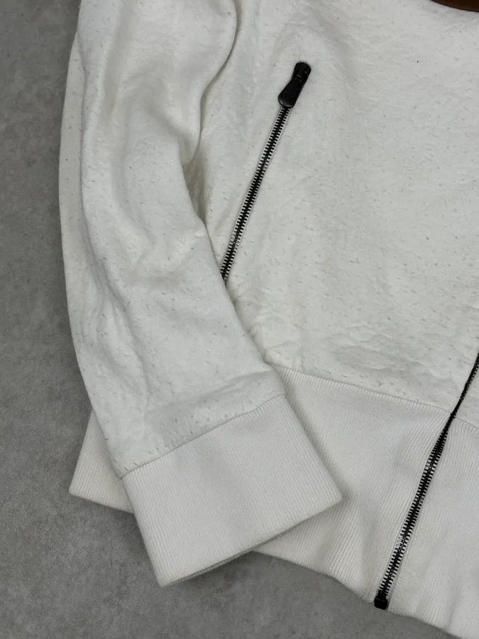Bottega Veneta White Brown & Red Tricolor Track Jacket QvMvdPA 9