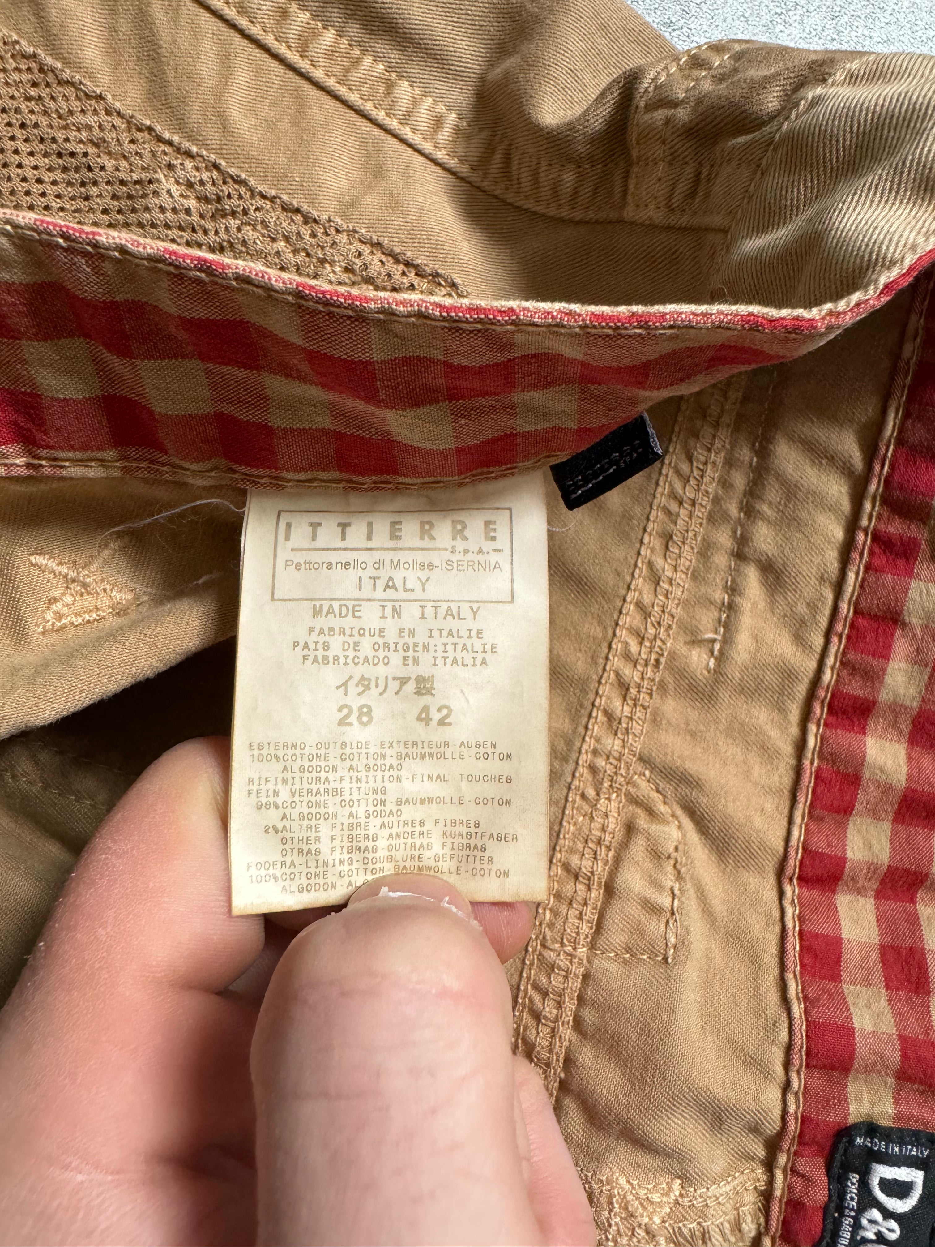 SS2003 Dolce & Gabbana Beige Cargo Utility Pants (L) - 12